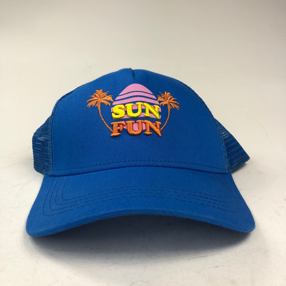 New Beautiful Giant Sun Fun Blue Orange Cap Hat